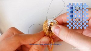 DIY How to attach a base for brooch 🌼 Как прикрепить основу для броши видео-туториал