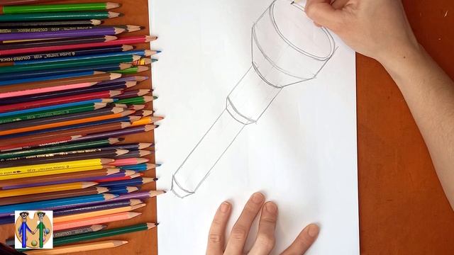 Как нарисовать фонарик. Онлайн-школа рисования "Малевашки"