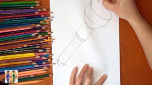 Как нарисовать фонарик. Онлайн-школа рисования "Малевашки"