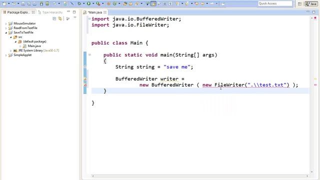 Save String to .txt file - Java Quick Tip смотреть онлайн