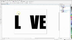 How to Create a LOVE Cutout SVG in CorelDraw