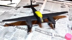 #Messerschmitt Me 410 от Meng.  ПОКРАСКА АЭРОГРАФОМ!