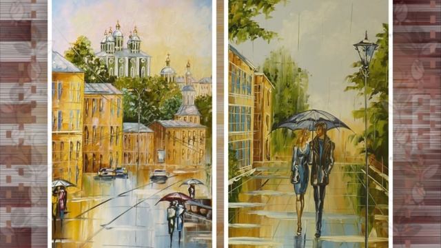 Городские пейзажи под дождём смотреть онлайн