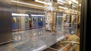 Москва. Метро. Съезд по ССВ с БКЛ (11) на РАЛ (14), а затем на СолЛ (8А). Савёловская - Рассказовка