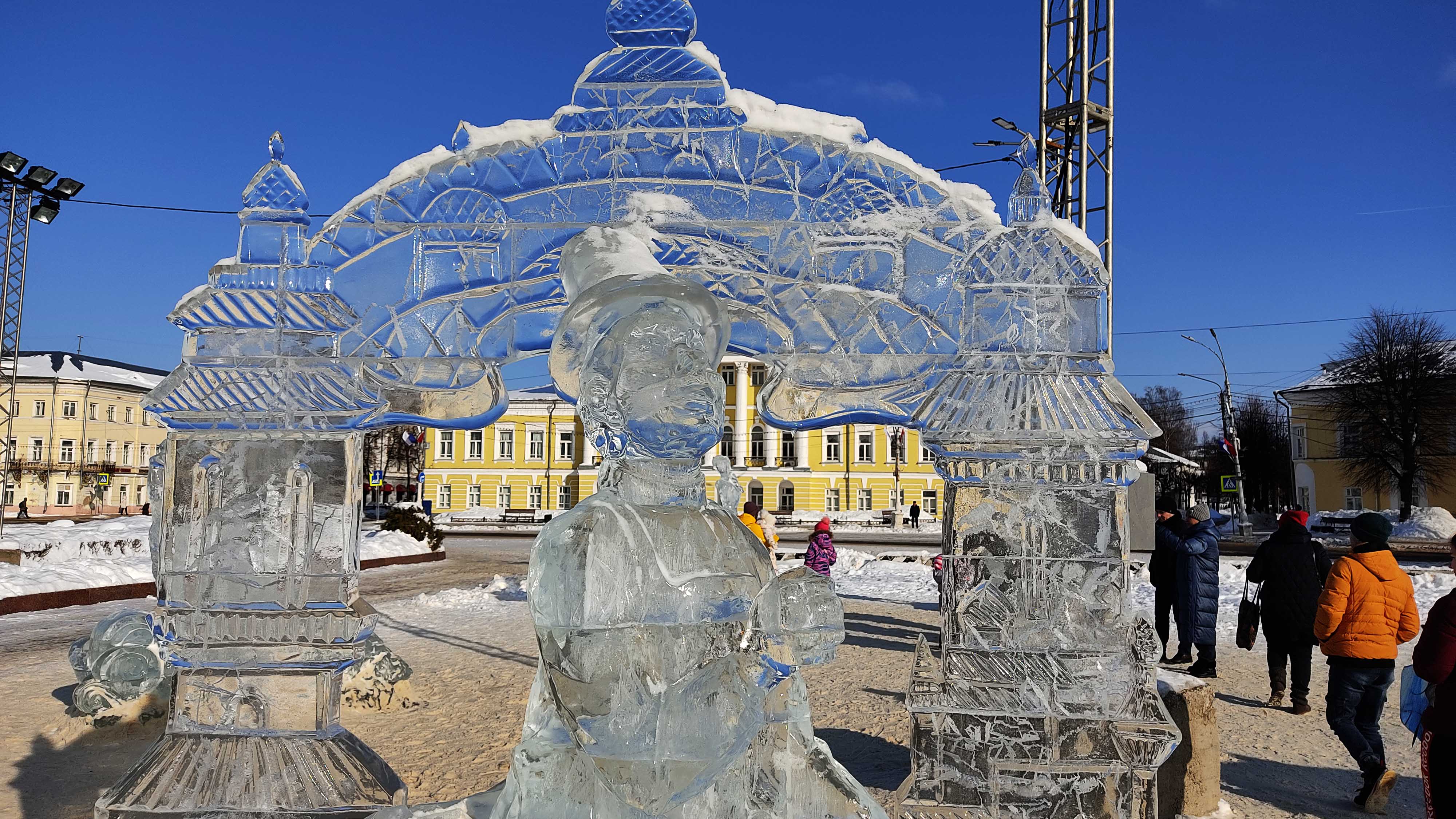 Фестиваль Ледяных Скульптур в Костроме 2023 г.