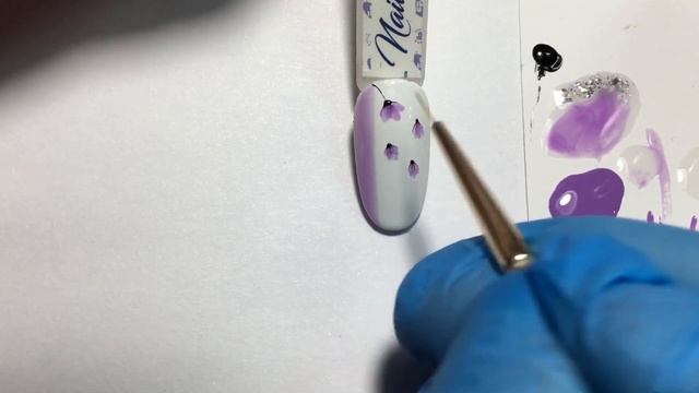 Цветы на ногтях. Нежный дизайн ногтей. Весенний дизайн ногтей. Nail tutorial смотреть онлайн