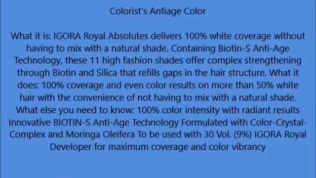 Schwarzkopf Professional Igora Royal Absolutes Hair Color 7 50 Medium Blonde Gold Natural смотреть онлайн