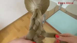 Как заплести косу из пяти прядей, ПОДРОБНОЕ видео. Французская коса