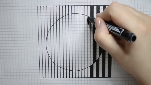 Рисунки по клеточкам, иллюзия #рисункипоклеточкам