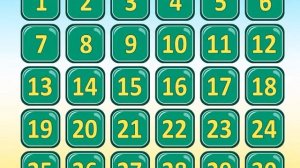 Английские цифры от 0 до 30
