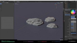 Easy Low Poly Layered Rocks - Blender 2.8 | Low Poly Game Art in Blender 3d | 3d LowPoly Rock | 3d