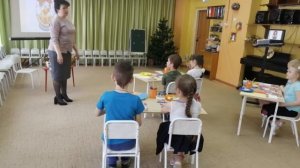 Занятие в подготовительной группе "Матрёшка"