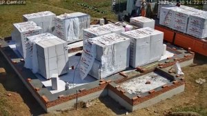 Строительство дома из газоблоков. Газоблоки 62,5. 40. 25 D500 UNIBLOK