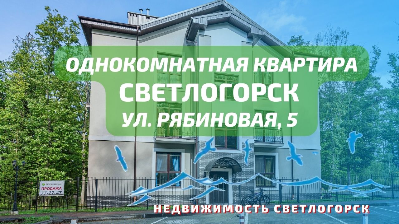 Однокомнатная квартира ул Рябиновая 5 | Недвижимость Светлогорск