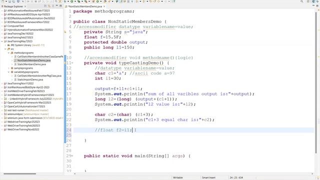 CoreJava Instance Methods Part May 17 2023 смотреть онлайн