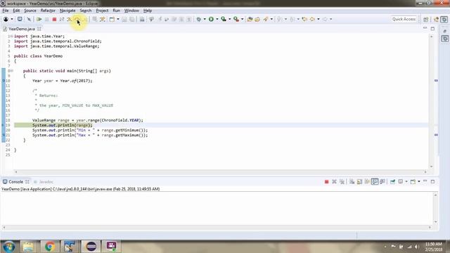 How to use range method of Year Class? | Java 8 Date and Time