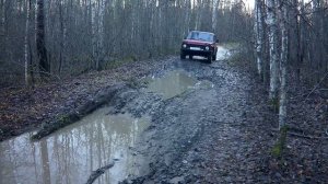 На Ниве по грязи к Озеру!!