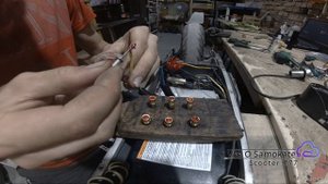 Замена штатных коннекторов, на усиленные Ninebot Max_не едет_фазные провода scooter ремонт самоката