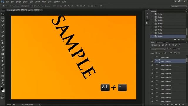 Create Long Shadow Effect in Photoshop - TECHPIXELZ смотреть онлайн