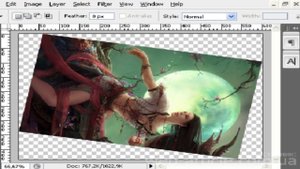 Как повернуть картинку (изображение) в paint net