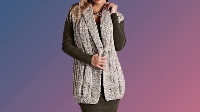 DIY ✂ Вязаные жилеты/ 40 идей/ Женские жилеты