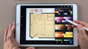 Рисую на заказ детскую \ часть 1 \ Digital sketch \ Скетч-план детской комнаты