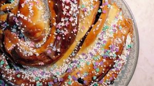 Мраморный кулич.