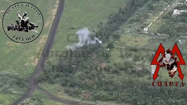 Уничтожение украинской МТЛБ с установленной ЗУ-23-2/Destruction of the ...