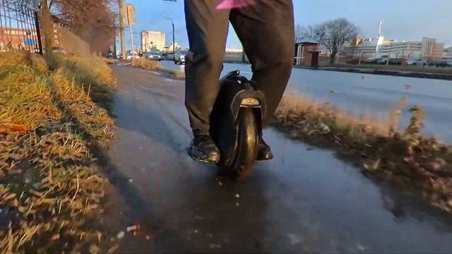 Мой день на Моноколесе 23.11.2021. Зимняя эксплуатация Моноколеса. Предзимье!
