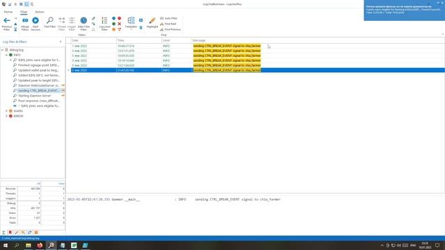 Лайфхак: Умный мониторинг лога Chia Blokchain при помощи LogViewPlus смотреть онлайн