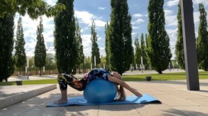 Тренировка с фитболом/Traning with a fitball