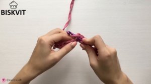 Столбики с одним накидом. 4 урок. Крючок для начинающих | Вязание крючком с нуля. Crochet