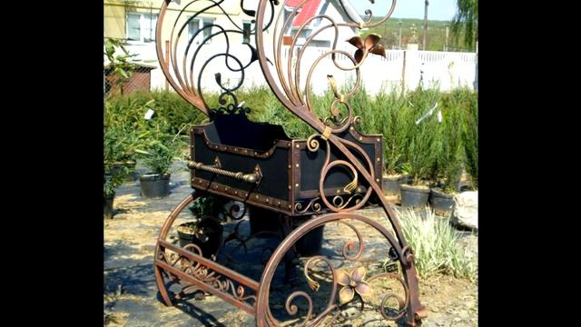 Изготовление садовых мангалов для дачи из металла в Днепропетровске, ковка в Днепре смотреть онлайн