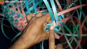 strapping wire sivan kan basket full tutorial in tamil | ஸ்ரேப்ரோல் சிவன்கண் கூடை பிண்ணுவது எப்படி