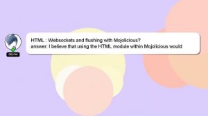 HTML : Websockets and flushing with Mojolicious?