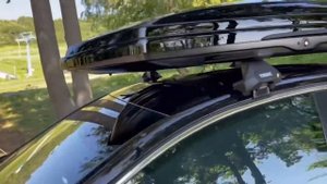 Thule Dynamic М 800 / Passat B-7 Приобрел аэродинамический бокс на крышу.