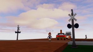 Railroad Crossing, Trains vs Cars 2!, Roblox