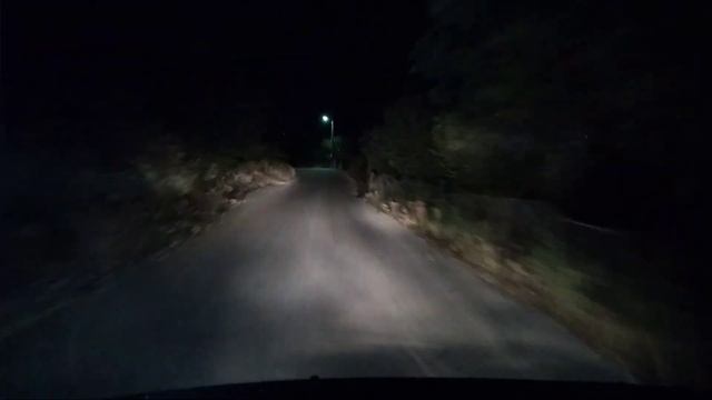 Серпантин в горах // Ночная езда // Кефалония смотреть онлайн