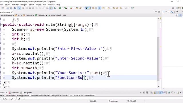 Functions in Java | LEARNWITHANAS |#programming #function #java #coding #viral #best