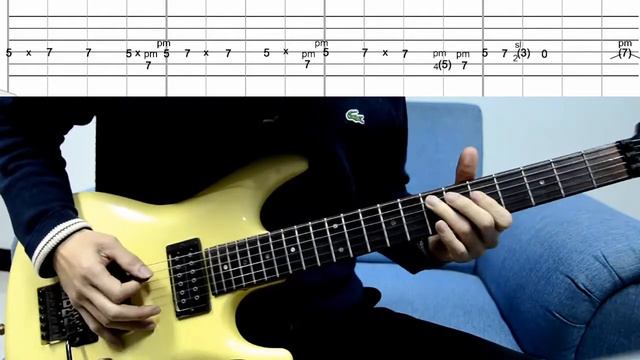 How to play #7/7 - If I could fly - Joe Satriani - Beat-based Tab played slowly with Metronome смотреть онлайн