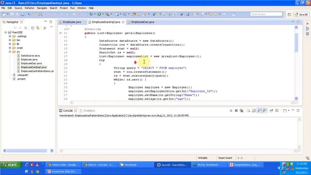Data Access Object Design Pattern - Implementation | DAO Design Pattern