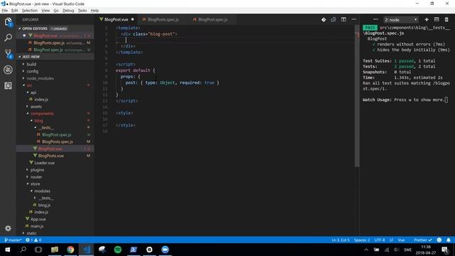 Unit Testing for Front-end with Jest & Vue смотреть онлайн