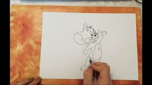 How to draw  mouse Jerry/Как нарисовать мышь Джерри. ✍️?