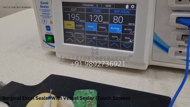 Surgical Excel Sealer With Vessel Sealer Touch Screen By Incision Instrument +91 9892736921 смотреть онлайн