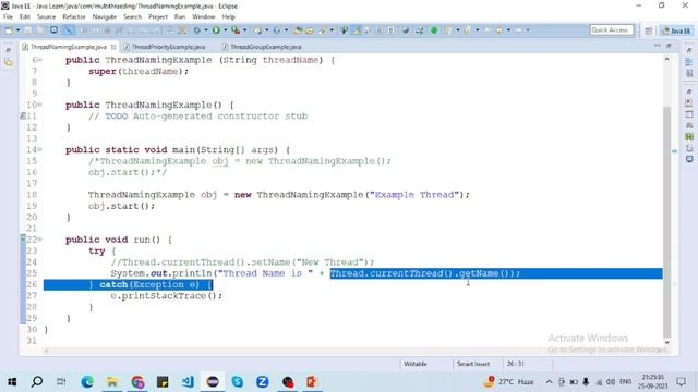 Thread Name | How To Set Or Get The Name Of A Thread | Multithreading In Java | Tech IQ Lab #java смотреть онлайн