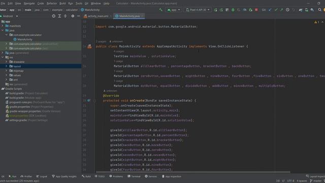 How to create a Calculator Application with the help of Android Studio in Java. смотреть онлайн