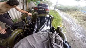 Утонули в болоте на мотоцикле :)