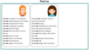 Урок 2. Глагол To Be. Отрицание. АНГЛИЙСКИЙ ДЛЯ НАЧИНАЮЩИХ