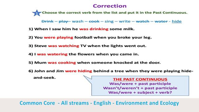 Anglais Tronc Commun : envirnement and culture