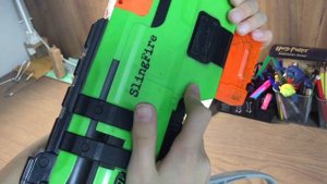 Обзор на Бластер Nerf. Nerf slingfire/ Нерф слингфаер